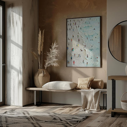 Coastal Crowd Canvas