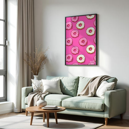Pink Donut Pattern