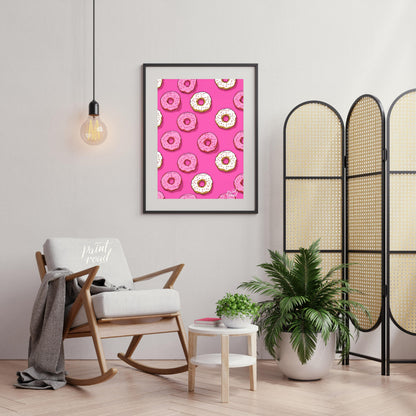 Pink Donut Pattern