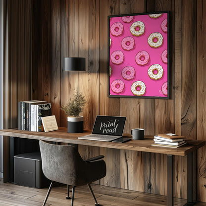 Pink Donut Pattern