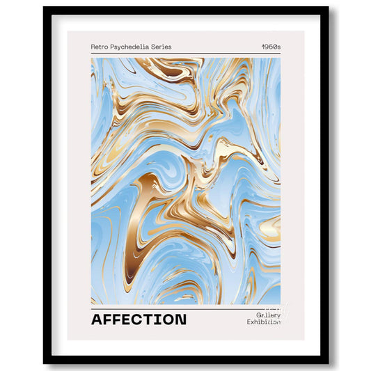 Blue Gold Marble Affection
