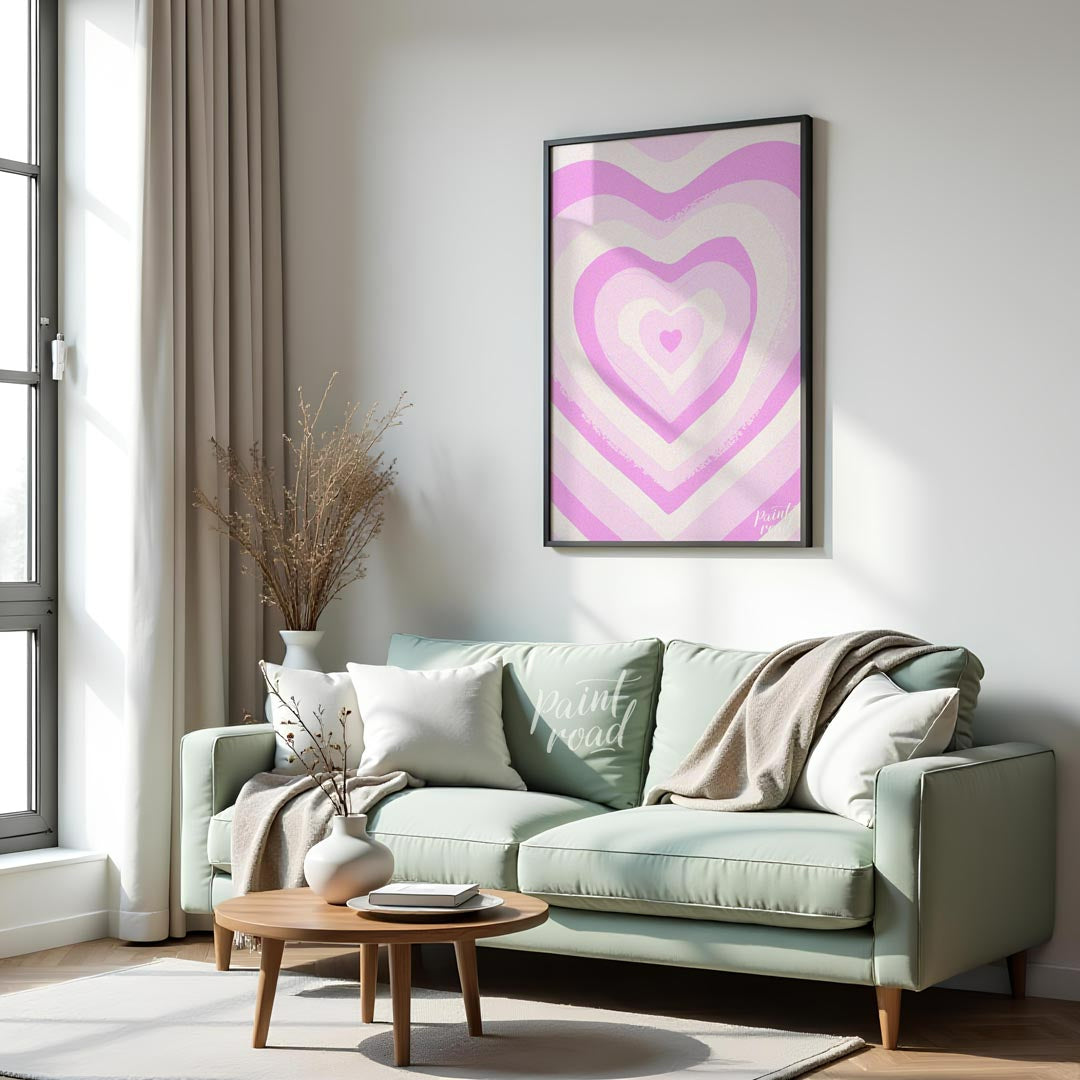 Pink Heart Swirl