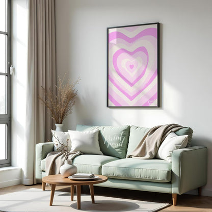 Pink Heart Swirl