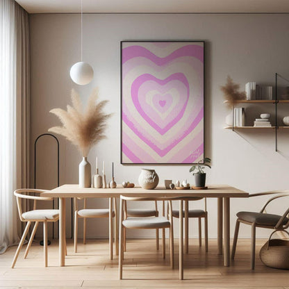 Pink Heart Swirl