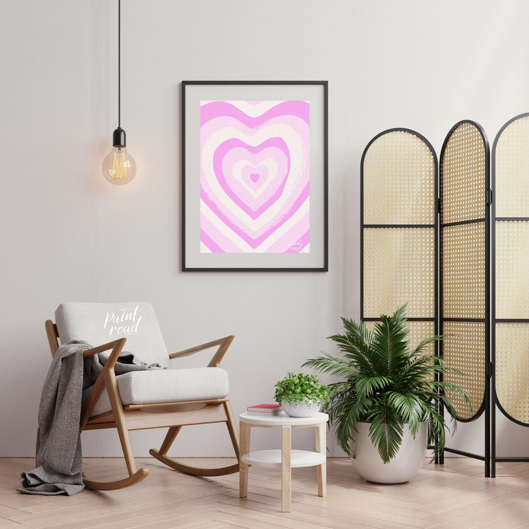 Pink Heart Swirl