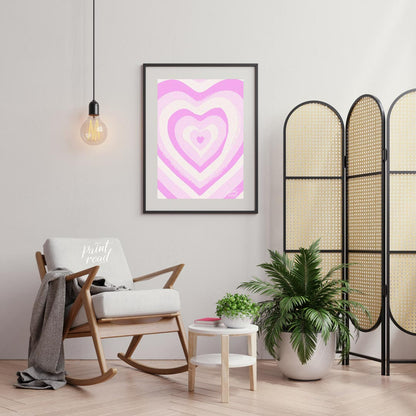 Pink Heart Swirl