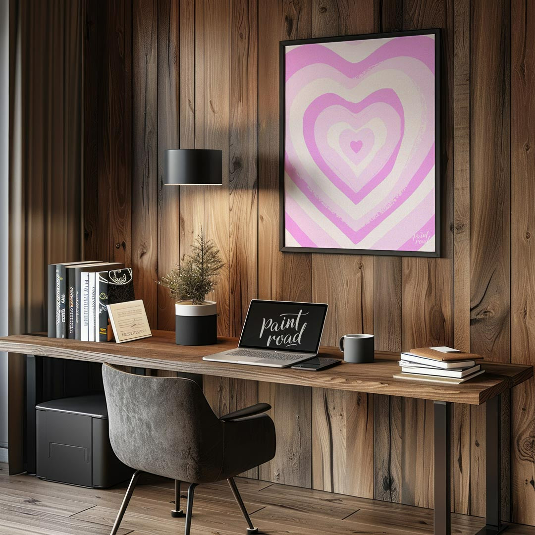 Pink Heart Swirl