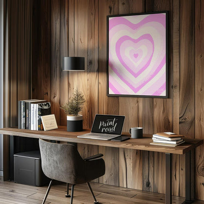 Pink Heart Swirl
