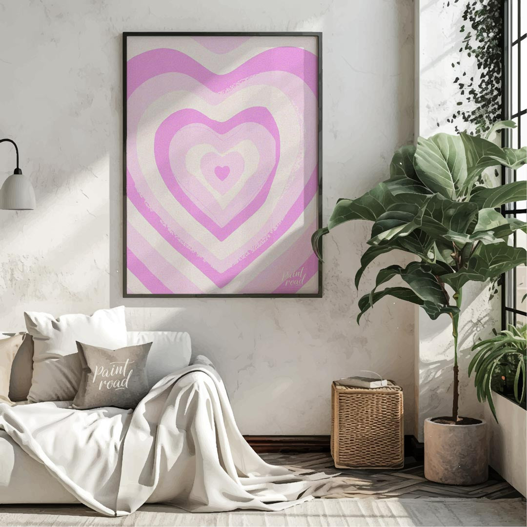 Pink Heart Swirl