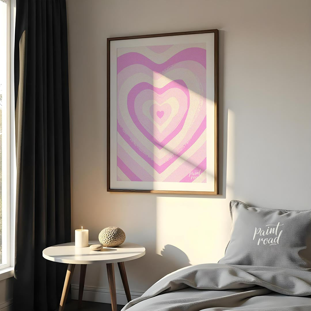 Pink Heart Swirl