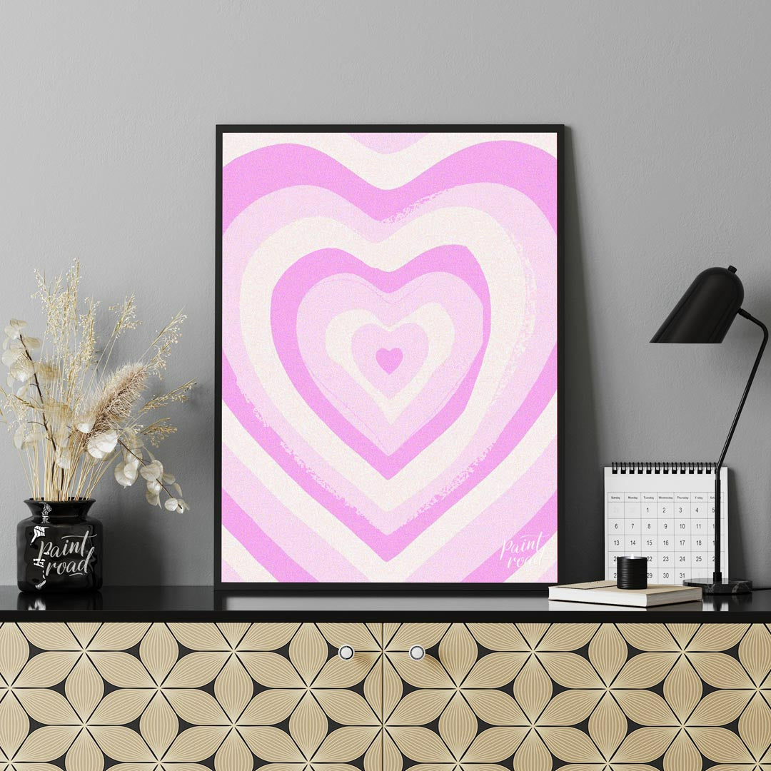 Pink Heart Swirl