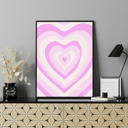 Pink Heart Swirl