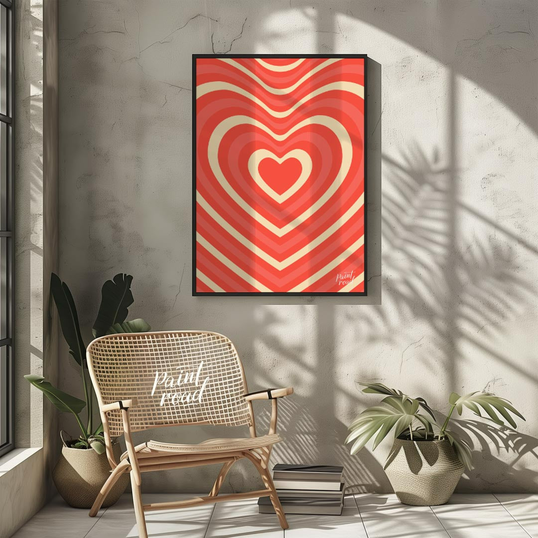 Retro Heart Wave