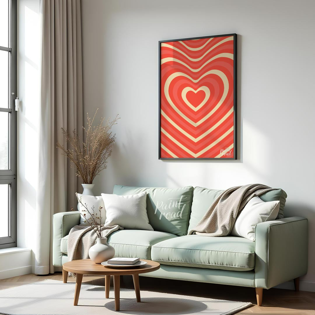 Retro Heart Wave