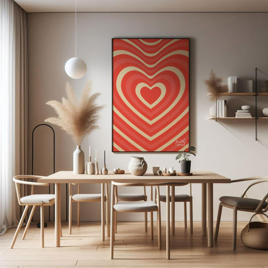 Retro Heart Wave