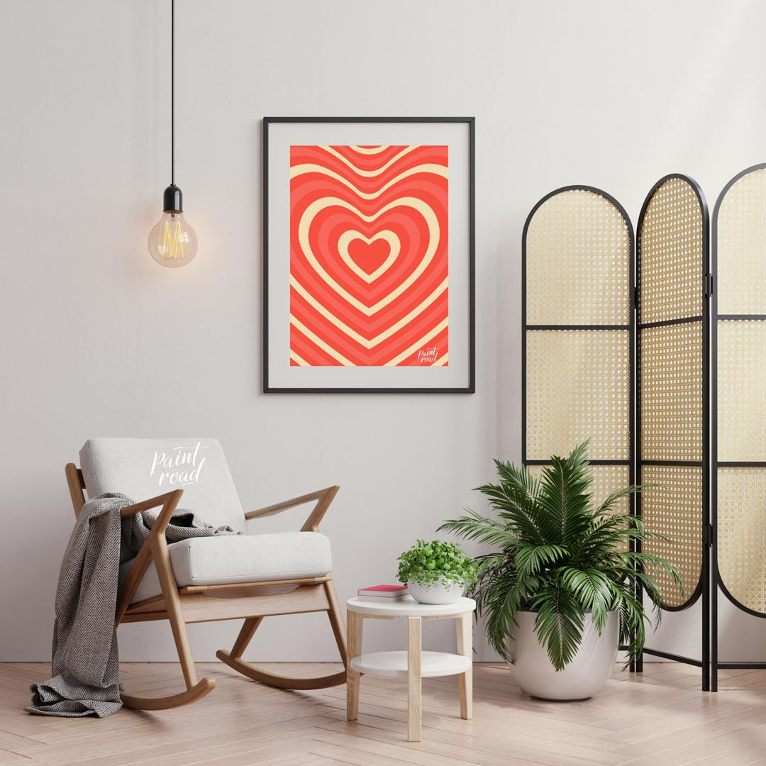 Retro Heart Wave