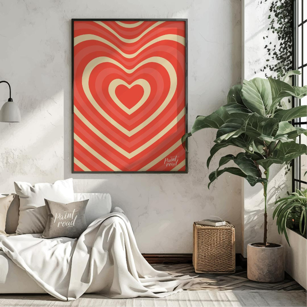 Retro Heart Wave