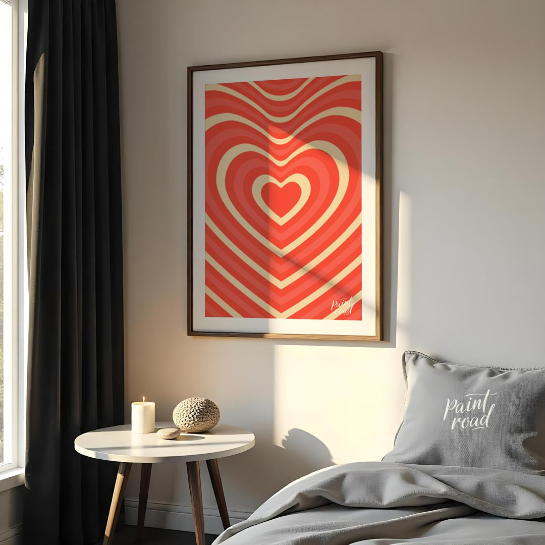 Retro Heart Wave