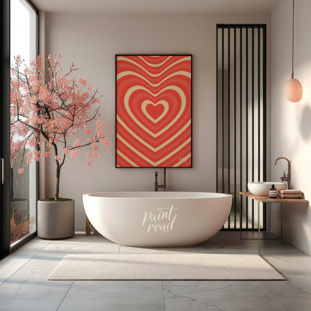 Retro Heart Wave