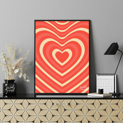 Retro Heart Wave