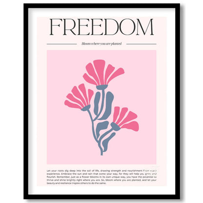 Pink & Blue Floral Freedom