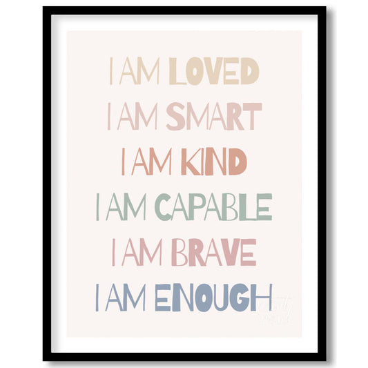 I Am Affirmation Poster
