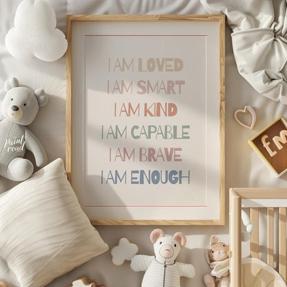 I Am Affirmation Poster