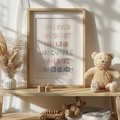 I Am Affirmation Poster