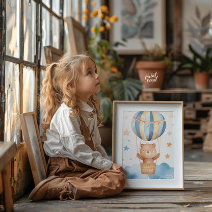 Starry Sky Balloon Bear