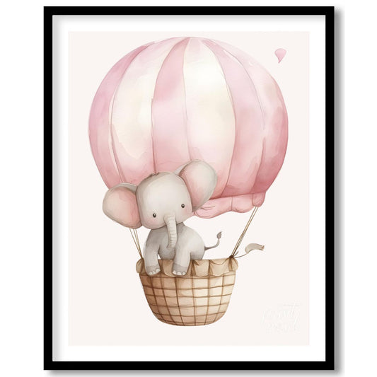 Elephant in Hot Air Balloon