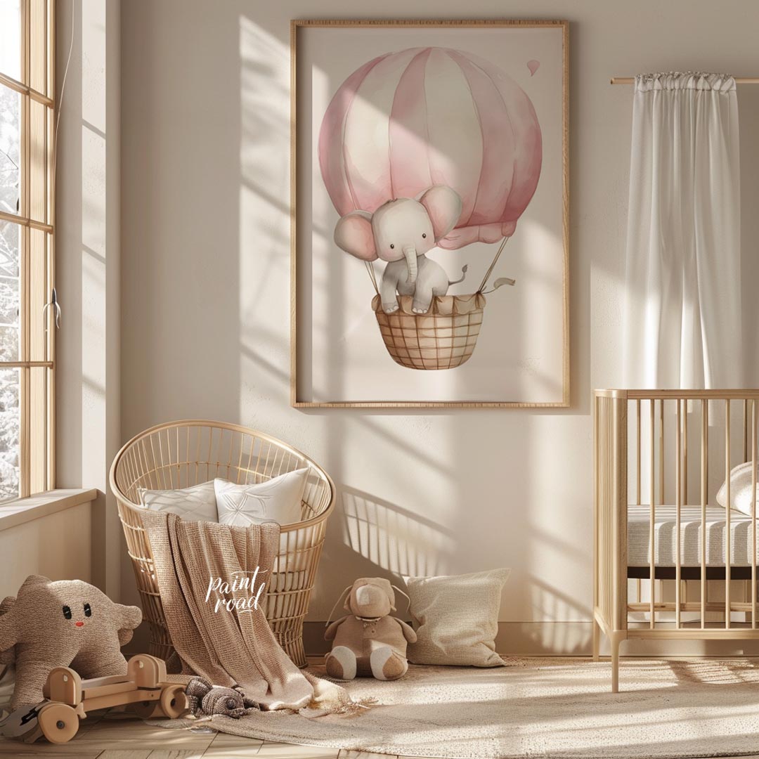 Elephant in Hot Air Balloon