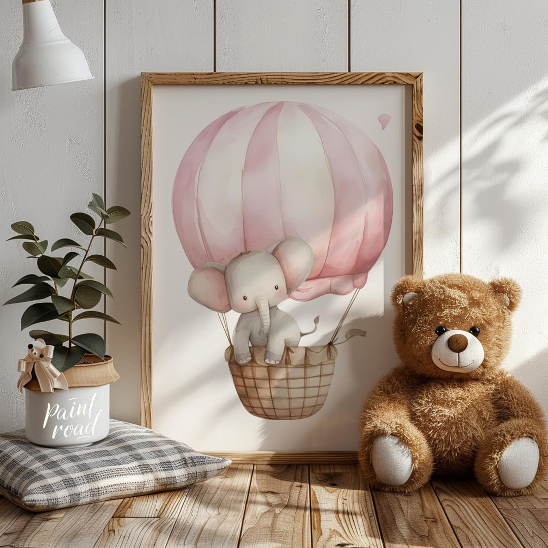 Elephant in Hot Air Balloon