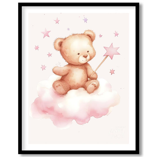 Magical Teddy on Starry Cloud