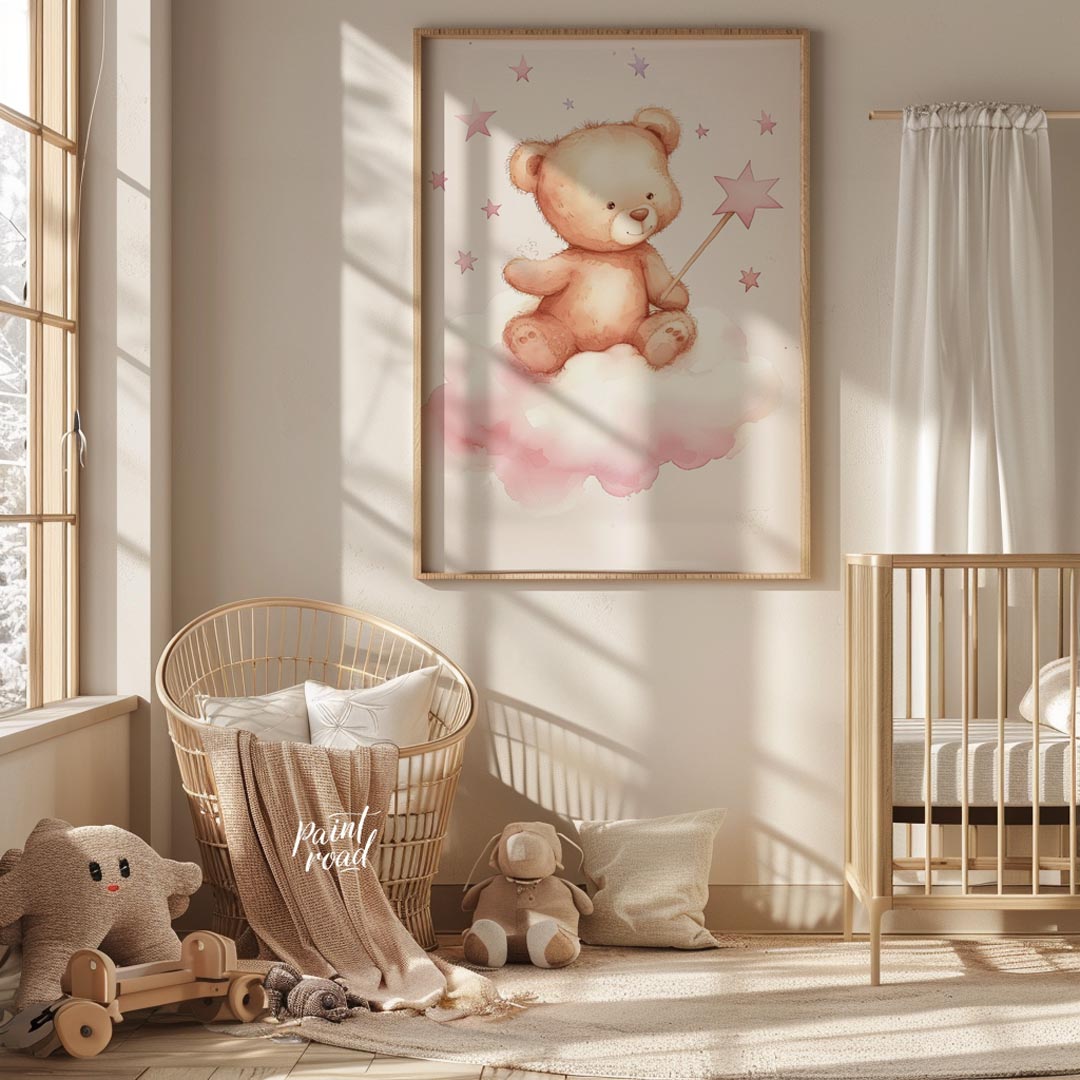 Magical Teddy on Starry Cloud