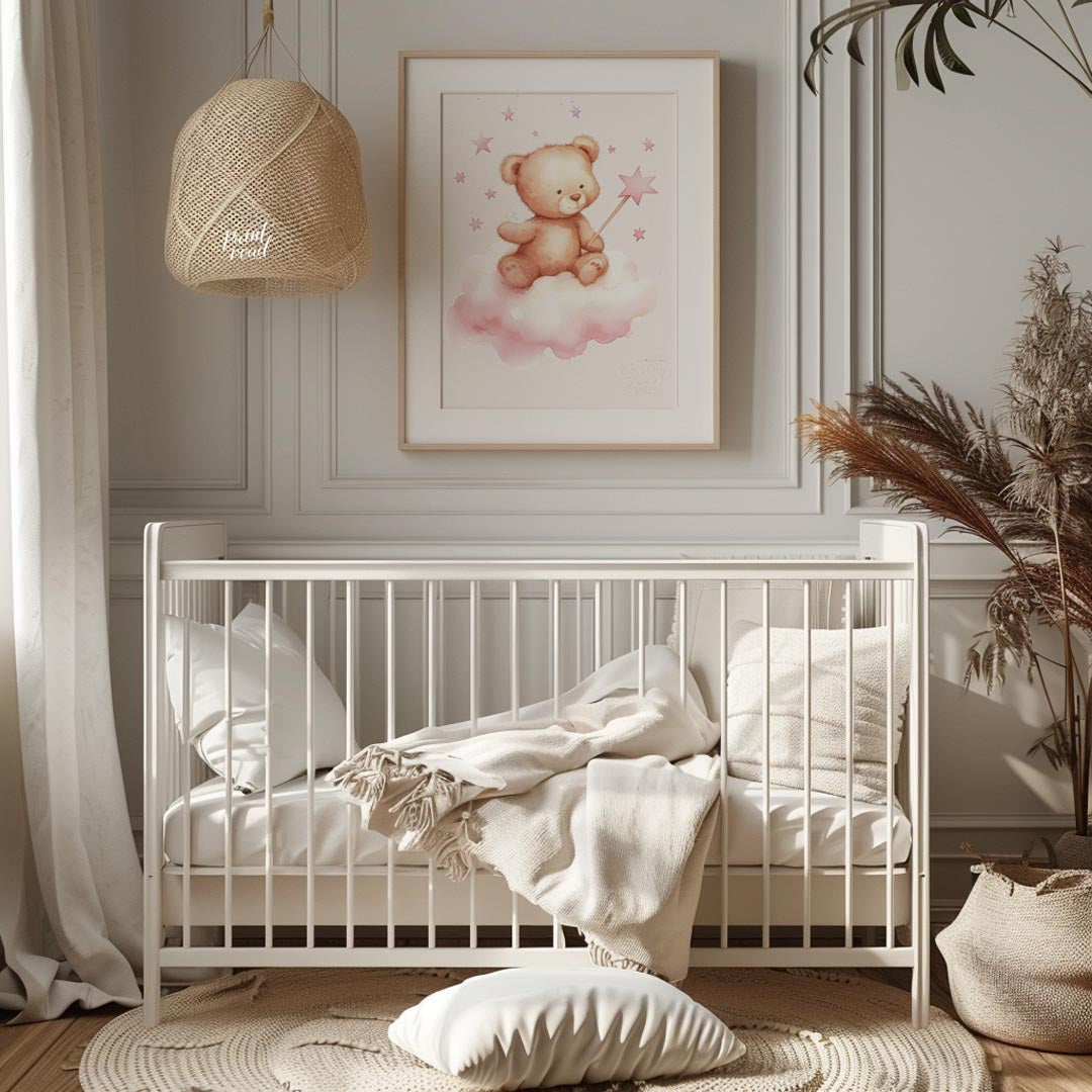 Magical Teddy on Starry Cloud