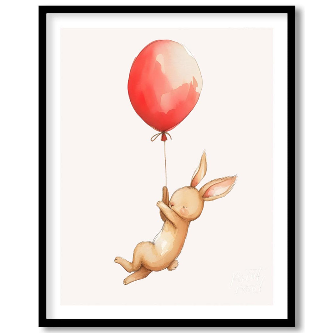 Bunny in a Red Balloon