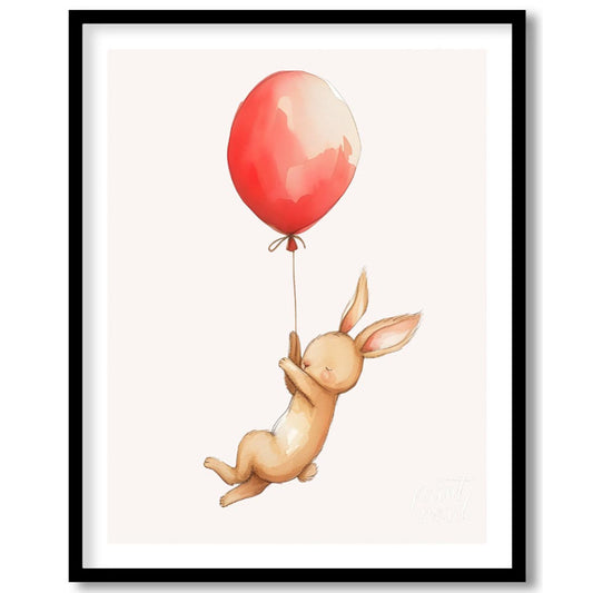 Bunny in a Red Balloon