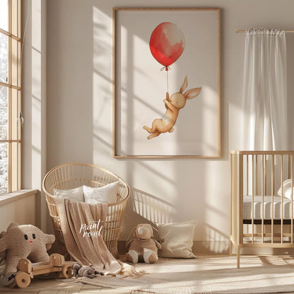 Bunny in a Red Balloon