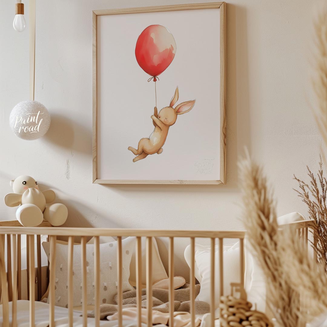 Bunny in a Red Balloon