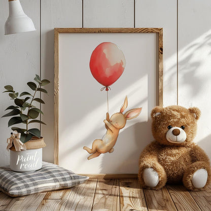 Bunny in a Red Balloon