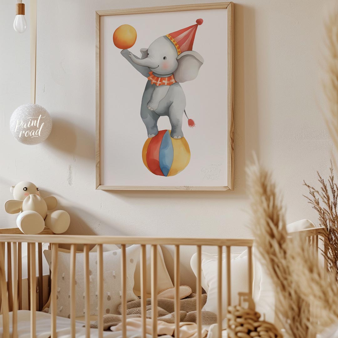 Circus Elephant Balancing Act