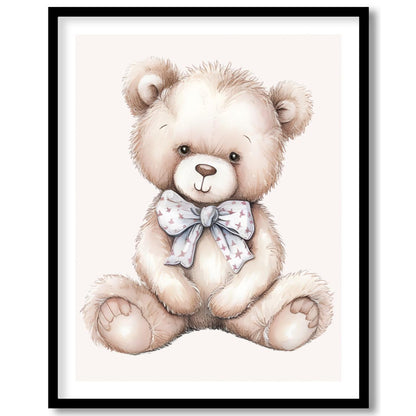 Classic Teddy Bear with Bow