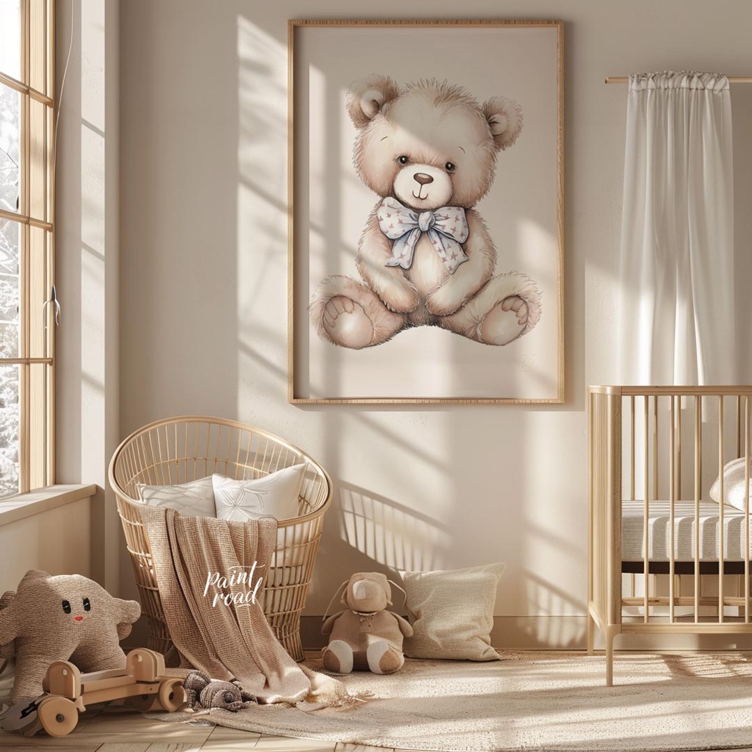 Classic Teddy Bear with Bow