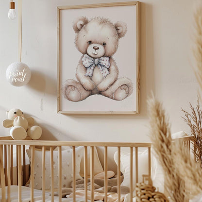 Classic Teddy Bear with Bow