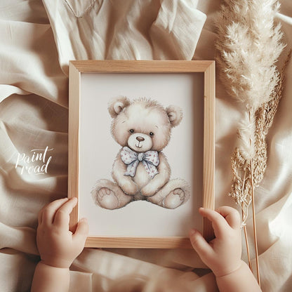 Classic Teddy Bear with Bow