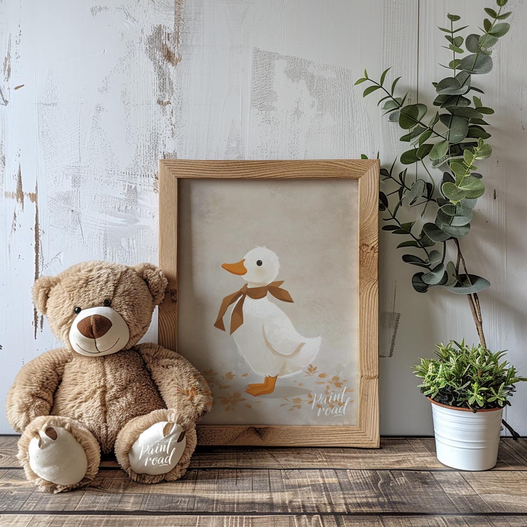 Duckling with Brown Scarf