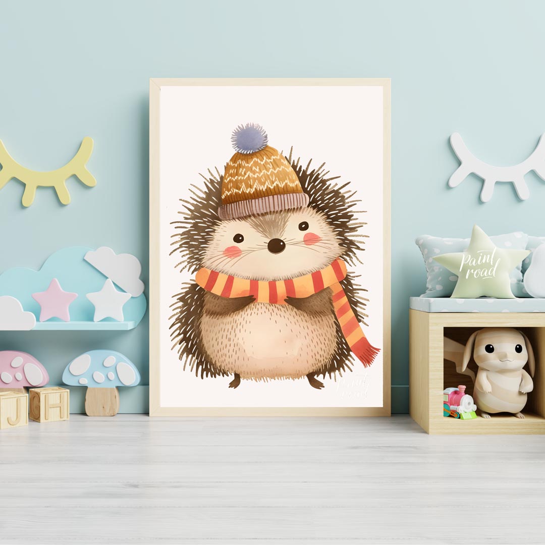 Cozy Hedgehog in Winter Wear
