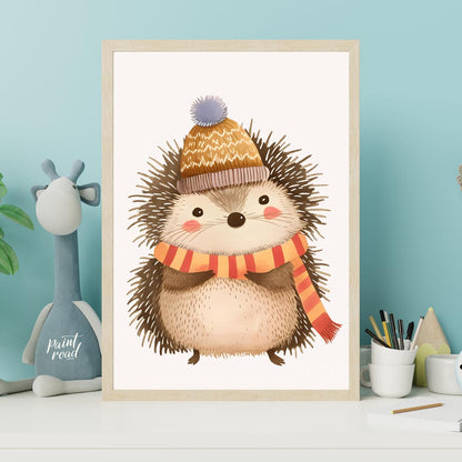 Cozy Hedgehog in Winter Wear