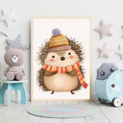 Cozy Hedgehog in Winter Wear