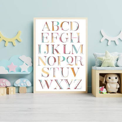 Modern Line Art Alphabet